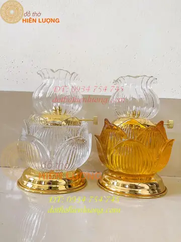 Đèn Thờ Bằng Thủy Tinh
