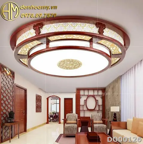 Đèn Trang Trí Phòng Khách Trần Gỗ