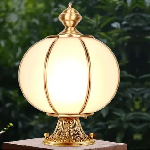 Đèn Trụ Cổng Hình Tròn