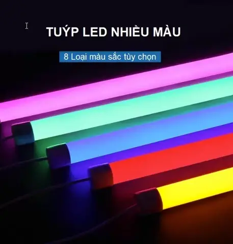 Đèn Tuýp Led Nhiều Màu