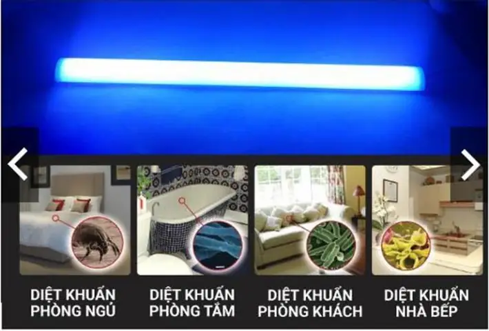 Đèn Uv Diệt Khuẩn Thực Phẩm