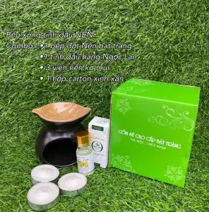 Đèn Xông Tinh Dầu Sứ Thấu Quang Cao Cấp