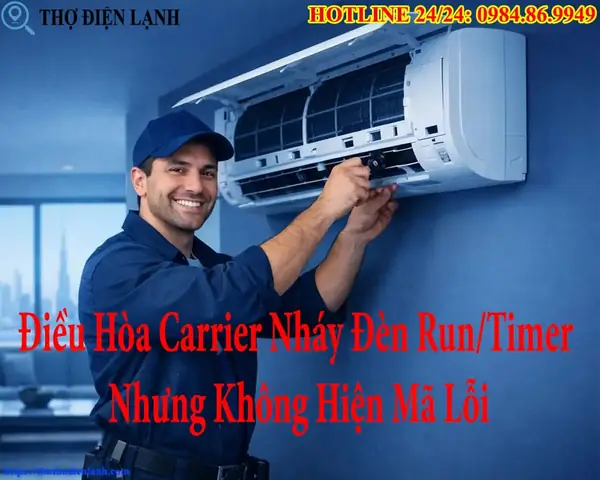 Điều Hòa Carrier Báo Lỗi Nháy Đèn