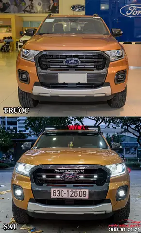 Độ Đèn Ford Ranger Wildtrak