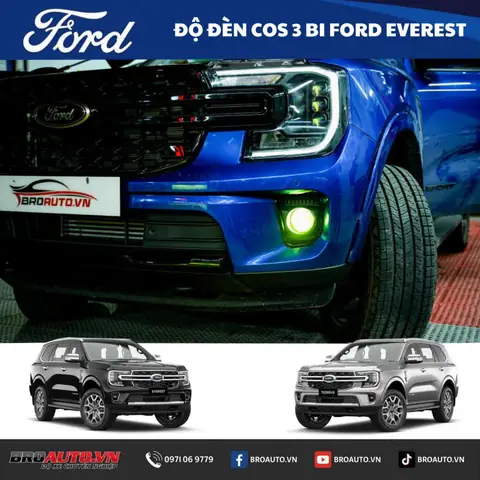 Độ Đèn Xe Ford Everest