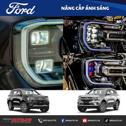 Độ Đèn Xe Ford Everest
