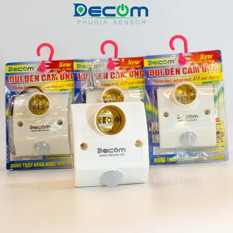 Đui Đèn Cảm Ứng Decom