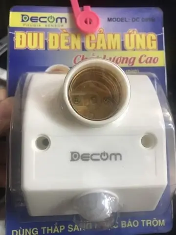 Đui Đèn Cảm Ứng Decom