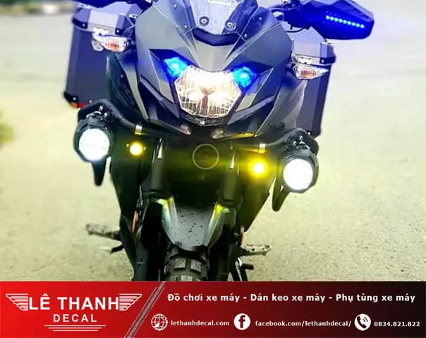 Gắn Đèn Trợ Sáng Dưới Tay Lái