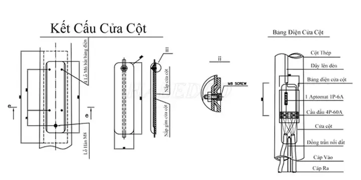 Giá Bảng Điện Cửa Cột Đèn Chiếu Sáng