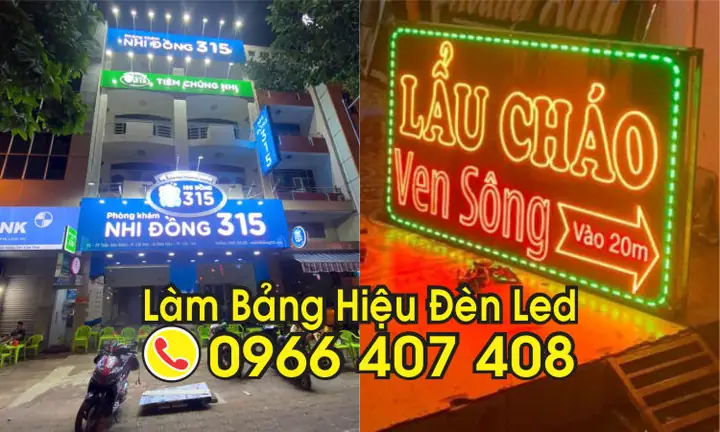 Giá Làm Bảng Hiệu Đèn Led