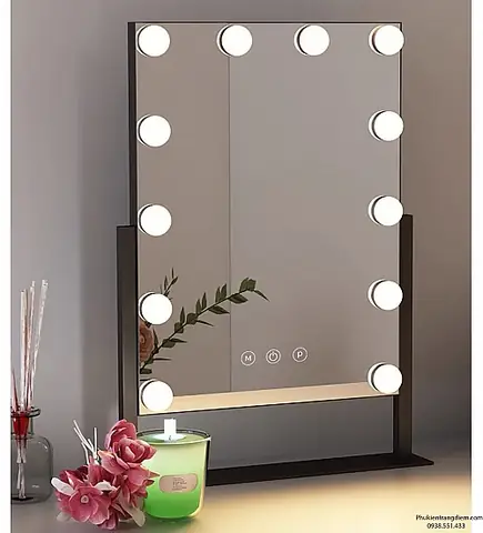 Gương Để Bàn Có Đèn Led