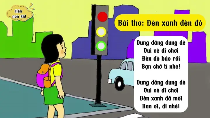 Hình Ảnh Bài Thơ Đèn Đỏ Đèn Xanh