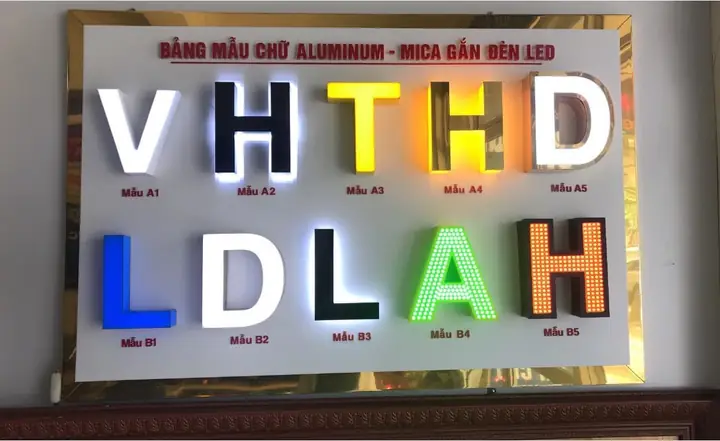 Hộp Đèn Led Chữ Nổi