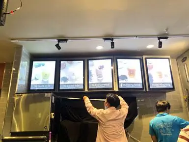 Hộp Đèn Menu Trà Sữa