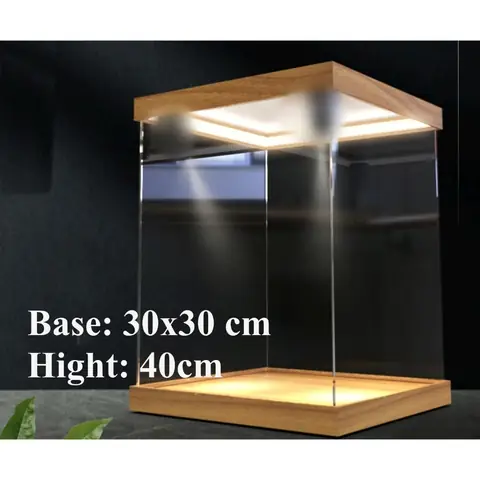 Hộp Mica Trưng Bày Có Đèn