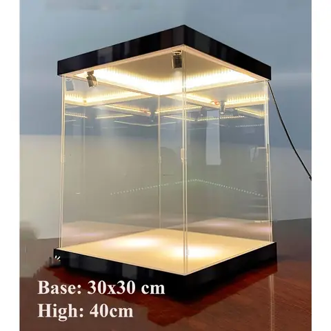 Hộp Mica Trưng Bày Có Đèn