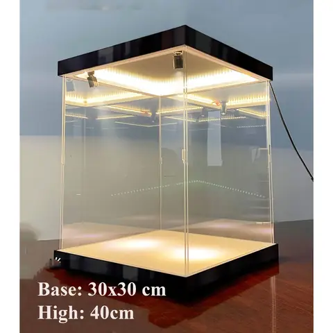 Hộp Mica Trưng Bày Có Đèn
