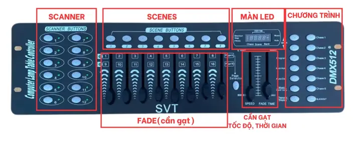 Hướng Dẫn Sử Dụng Mixer Đèn Dmx 512