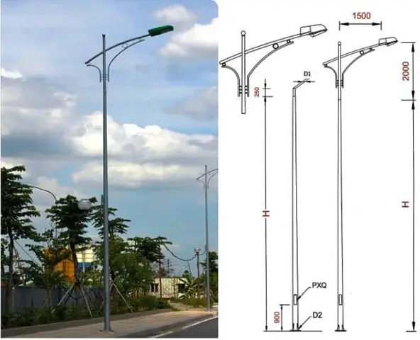 Khoảng Cách Cột Đèn Chiếu Sáng