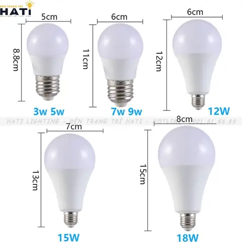 Kích Thước Bóng Đèn Tròn