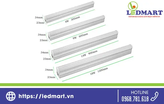 Kích Thước Bóng Đèn Tuýp