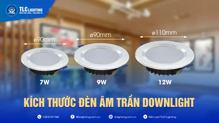 Kích Thước Đèn Downlight Tròn