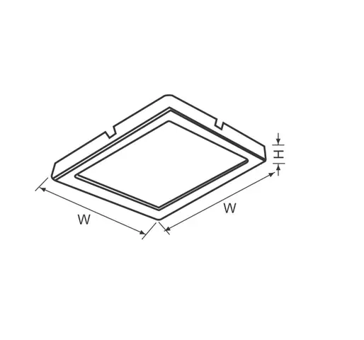 Kích Thước Đèn Downlight Vuông
