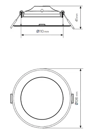 Kích Thước Đèn Led Âm Trần 9w