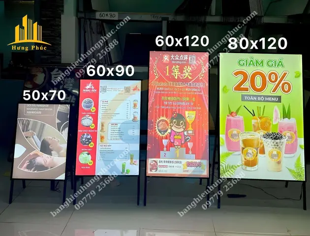 Kích Thước Hộp Đèn Đứng