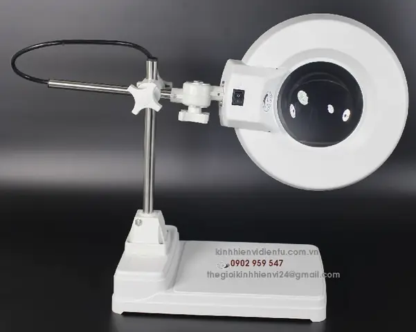 Kính Lúp Có Đèn Để Bàn