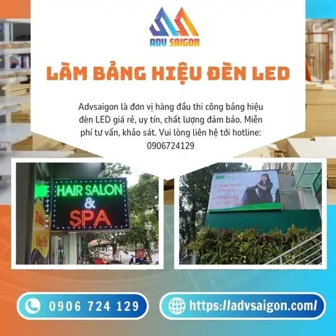 Làm Bảng Hiệu Đèn Led Giá Rẻ