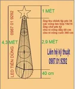 Làm Cây Thông Bằng Đèn Led