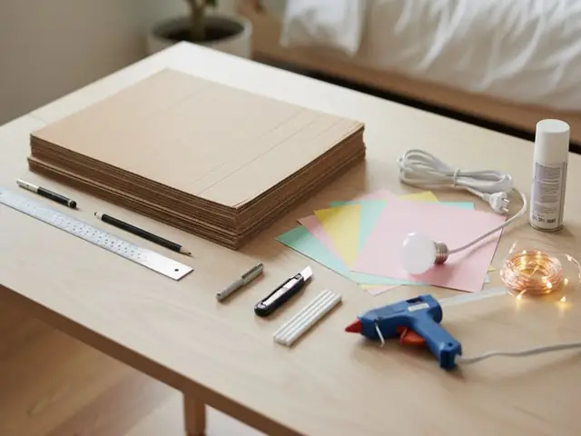 Làm Đèn Ngủ Bằng Bìa Carton