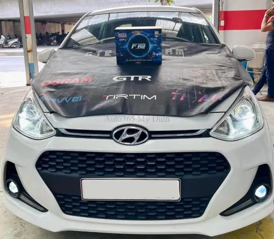 Lắp Đèn Gầm Cho I10