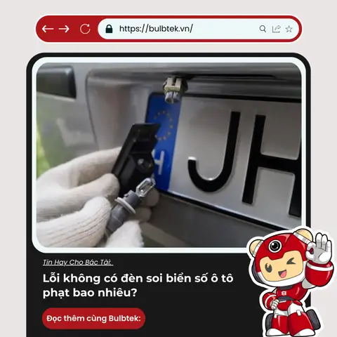 Lỗi Đèn Soi Biển Số