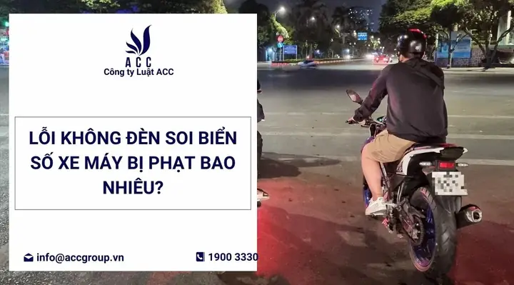Lỗi Không Đèn Soi Biển Số Xe Máy