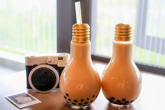 Ly Trà Sữa Bóng Đèn