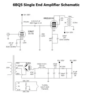 Mạch Ampli Đèn El84 Se