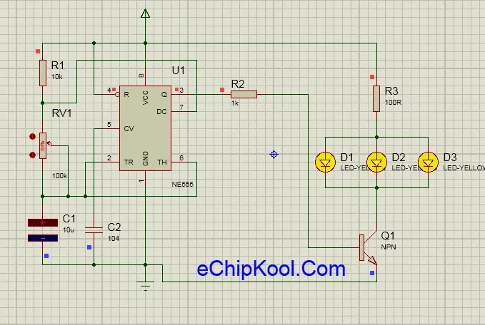 Mạch Đèn Led Chớp Tắt Đơn Giản