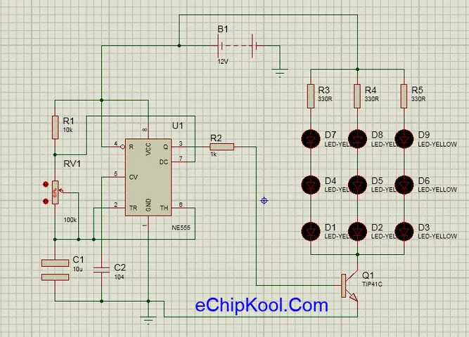 Mạch Đèn Led Chớp Tắt Đơn Giản