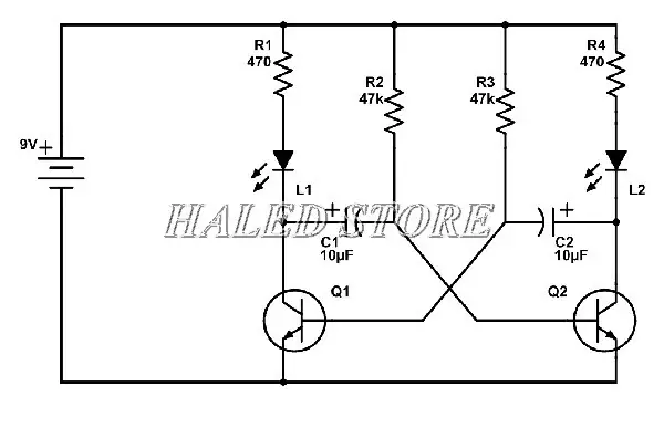 Mạch Đèn Led Nhấp Nháy Đơn Giản