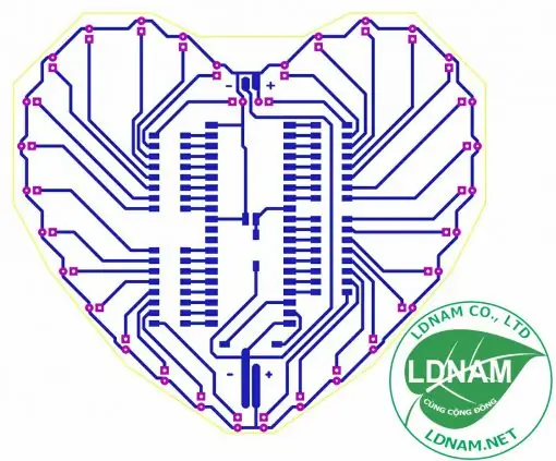Mạch Đèn Led Trái Tim