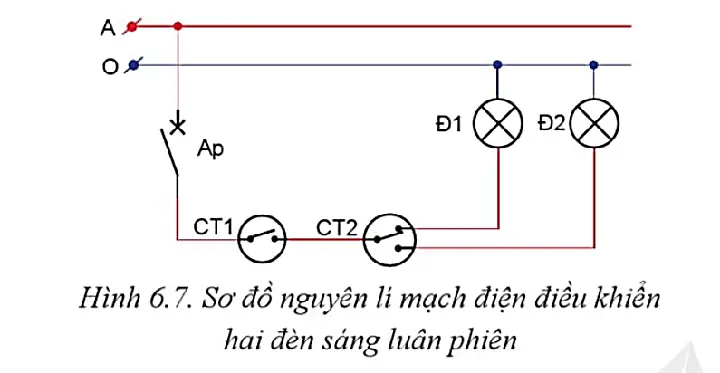 Mạch Đèn Sáng Tắt Luân Phiên