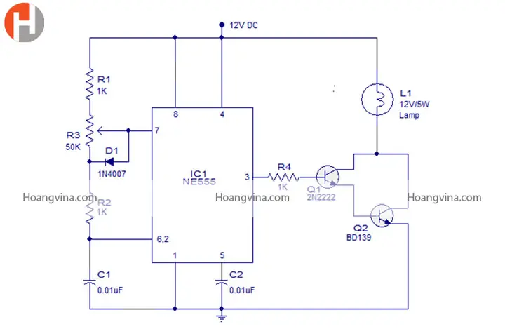 Mạch Điều Chỉnh Độ Sáng Đèn