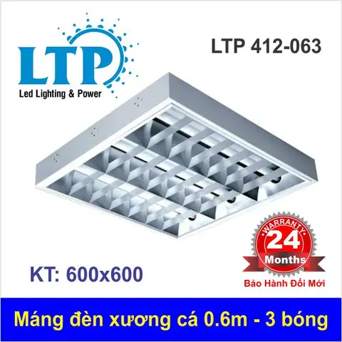 Máng Đèn Xương Cá 600x600