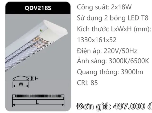 Máng Đèn Xương Cá Duhal