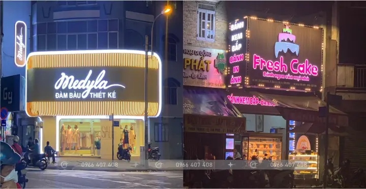 Mẫu Bảng Hiệu Đèn Led