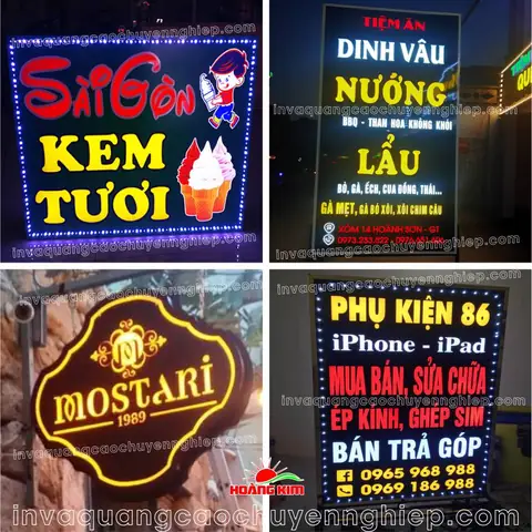 Mẫu Biển Hộp Đèn Đẹp