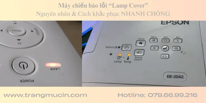 Máy Chiếu Sony Báo Đèn Lamp Cover